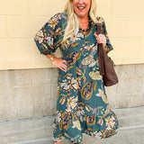 Painted Prairie Collared Midi Dress - The Pink Pineapple 850