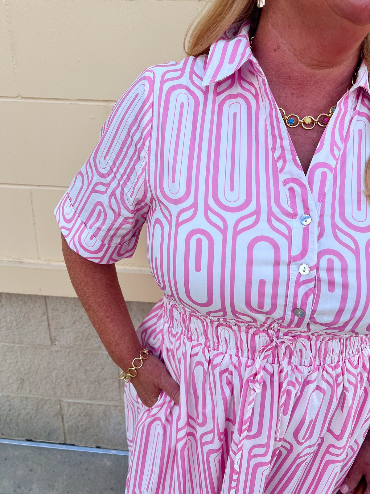 Palm Beach Promenade Dress - The Pink Pineapple 850