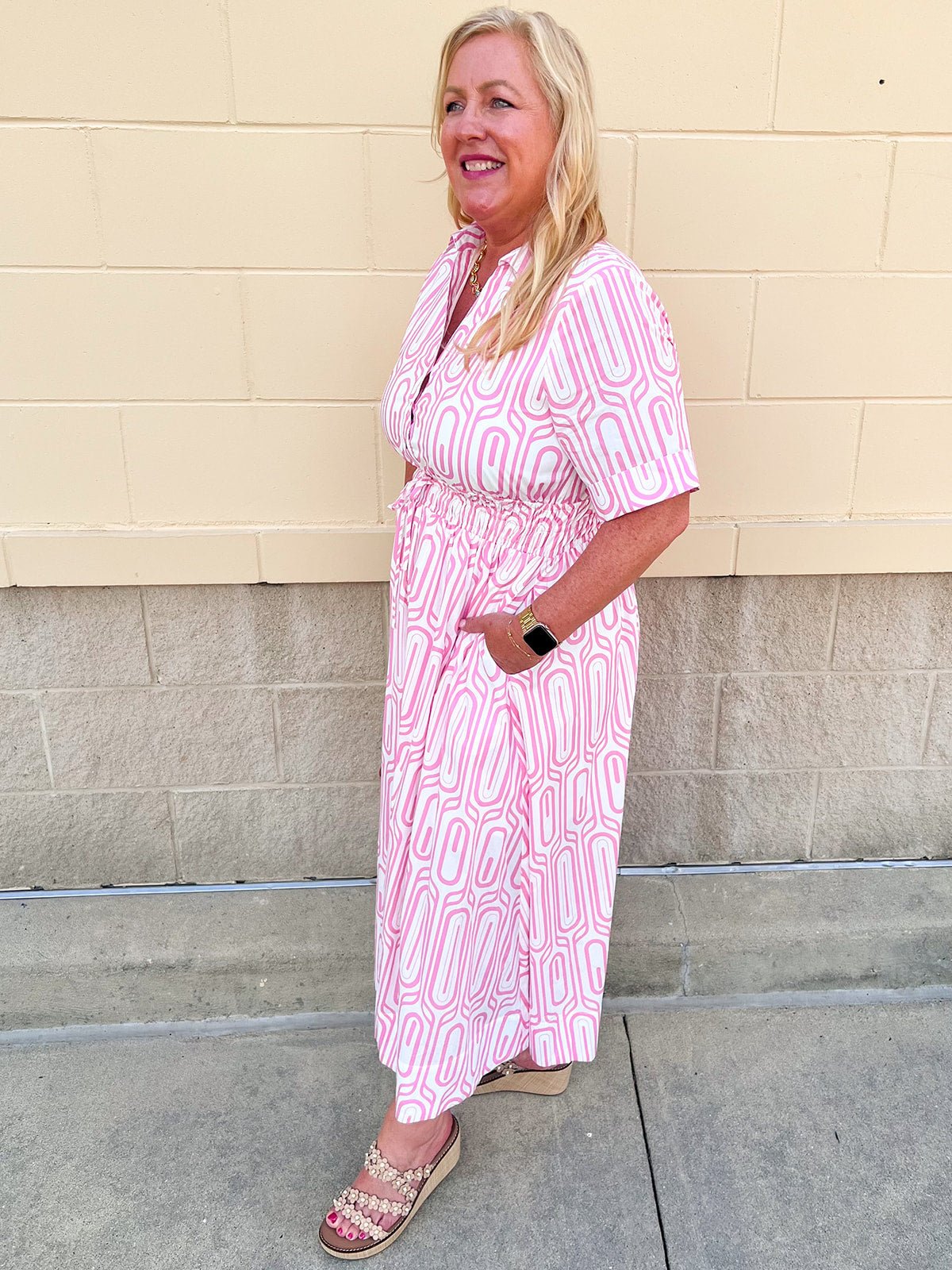 Palm Beach Promenade Dress - The Pink Pineapple 850