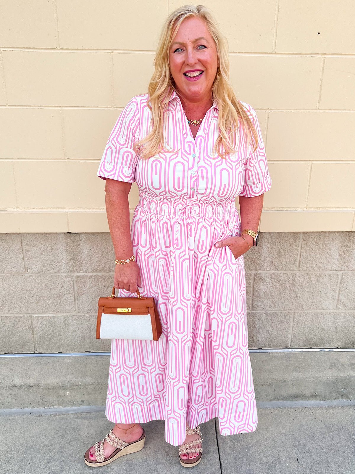 Palm Beach Promenade Dress - The Pink Pineapple 850