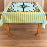 Palm Beach Stripe Tablecloth - The Pink Pineapple 850
