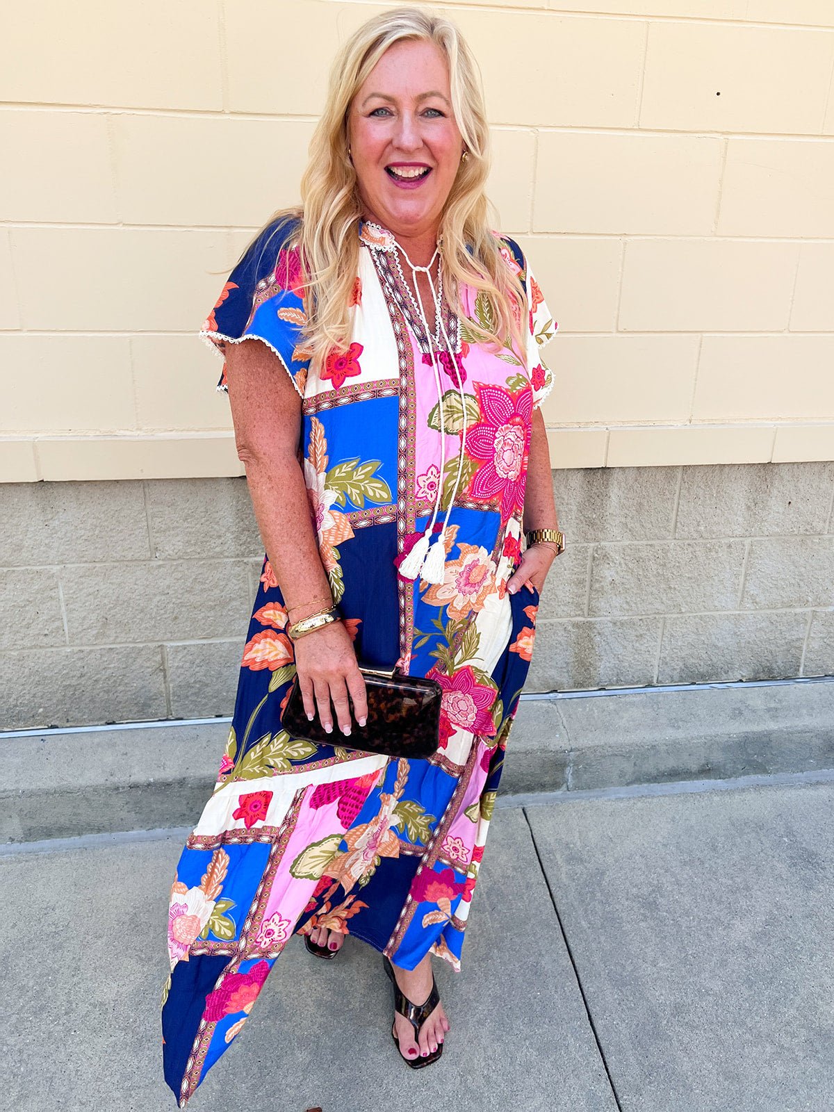 Palm Coast Reverie Midi Dress - The Pink Pineapple 850
