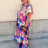 Palm Coast Reverie Midi Dress - The Pink Pineapple 850
