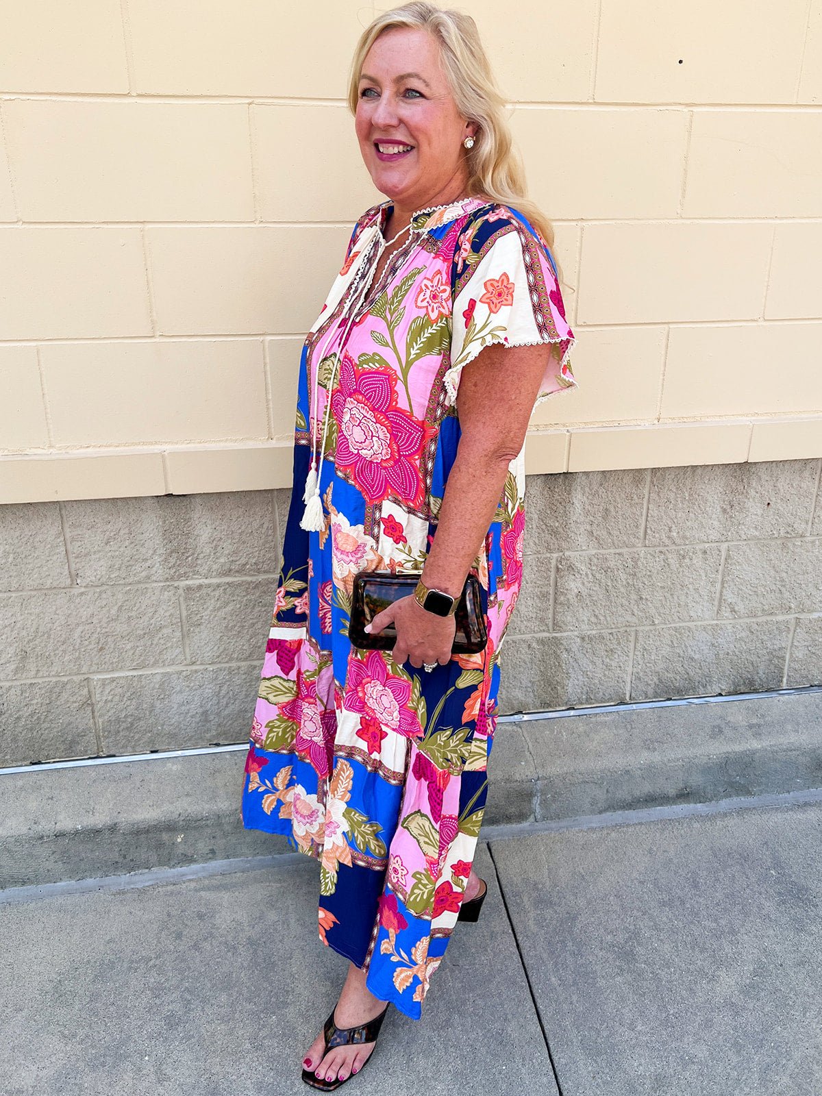 Palm Coast Reverie Midi Dress - The Pink Pineapple 850