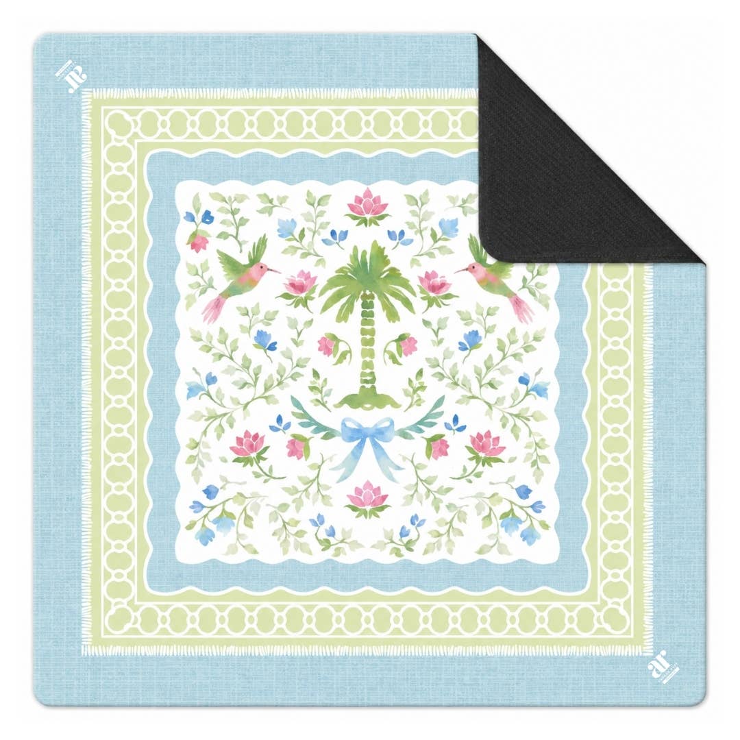 Palm Garden Estate Neoprene Mahjong Mat- Restock Preorder - The Pink Pineapple 850