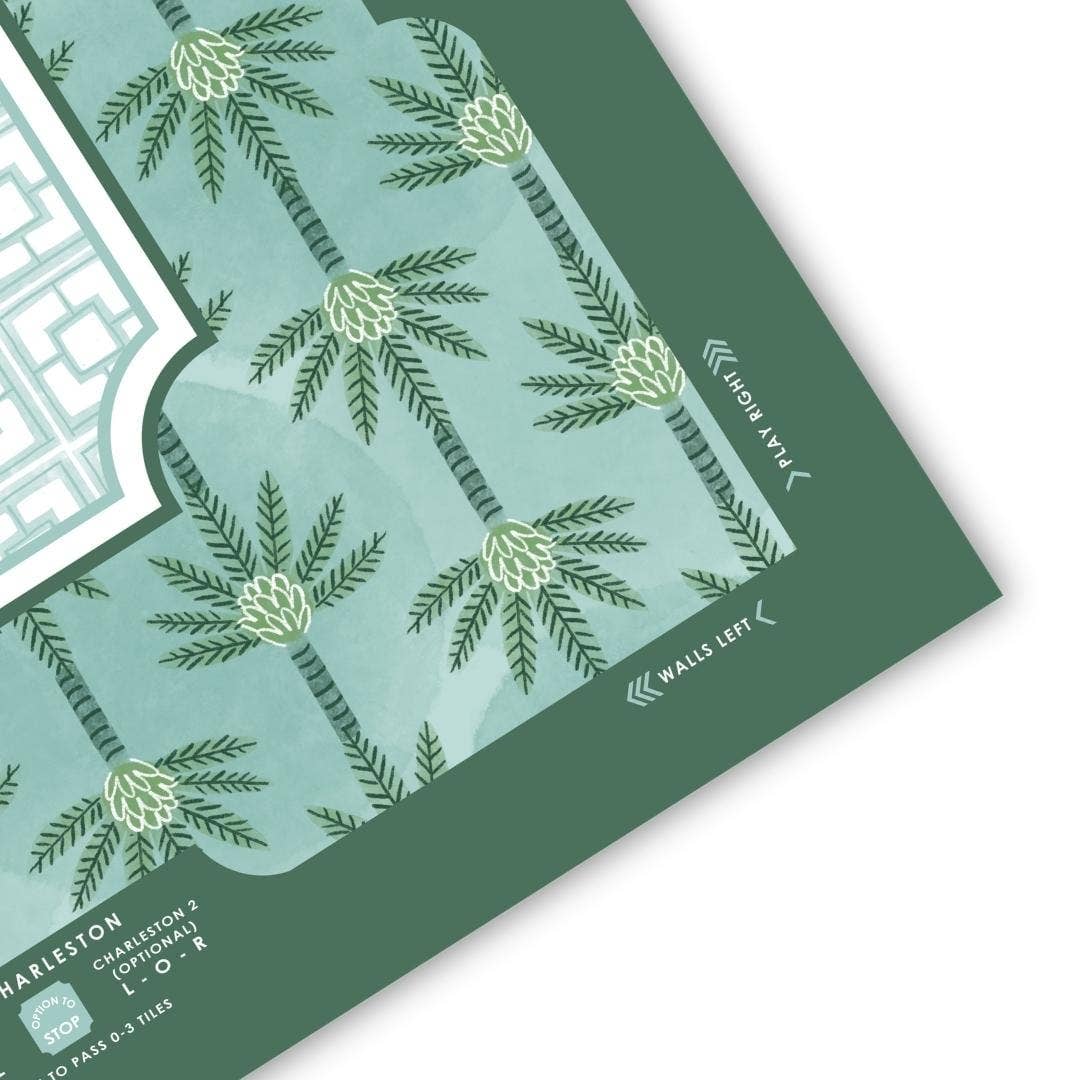 Palm Springs Mahjong Mat - The Pink Pineapple 850