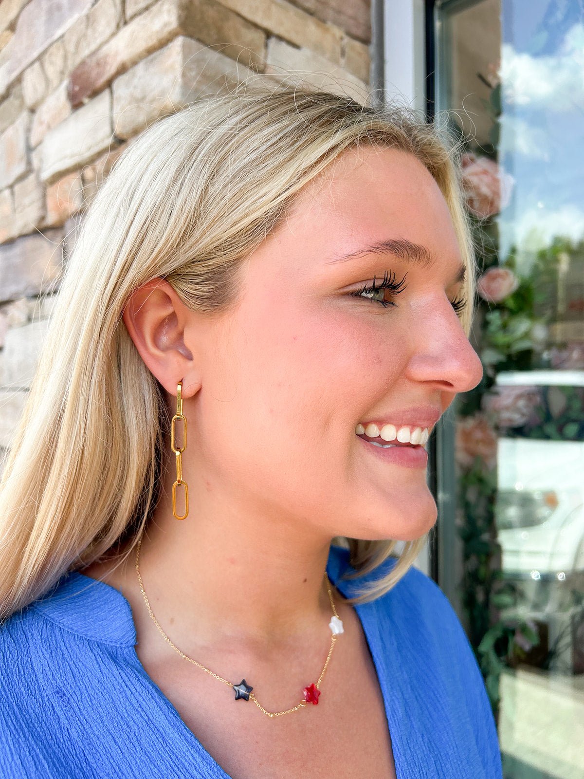 Paperclip Earrings - The Pink Pineapple 850