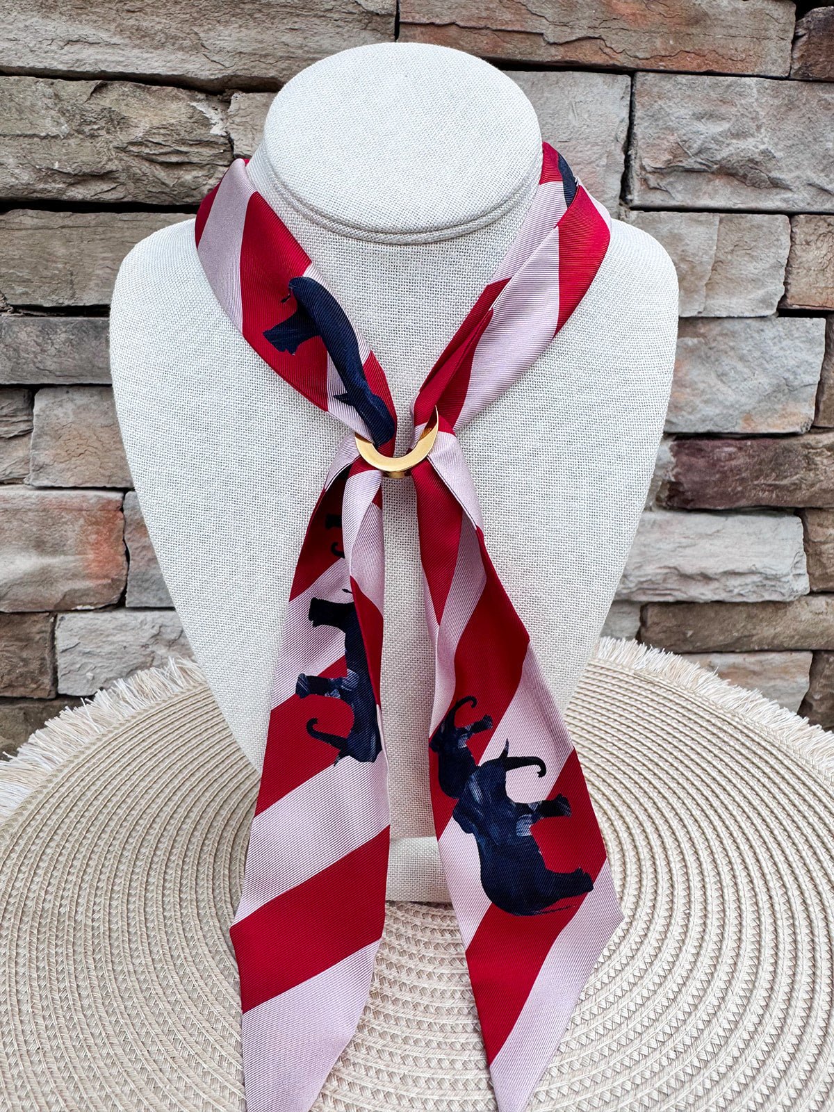 Parade & Stripes Skinny Scarf - The Pink Pineapple 850