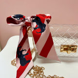 Parade & Stripes Skinny Scarf - The Pink Pineapple 850