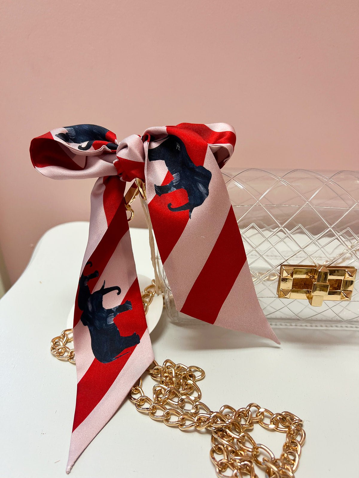 Parade & Stripes Skinny Scarf - The Pink Pineapple 850