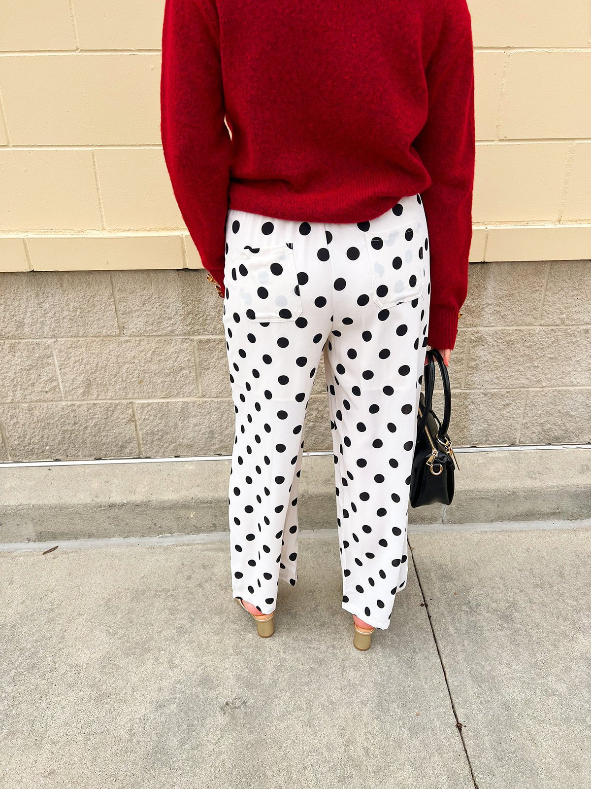 Parisian Poise Polka Dot Pants - The Pink Pineapple 850