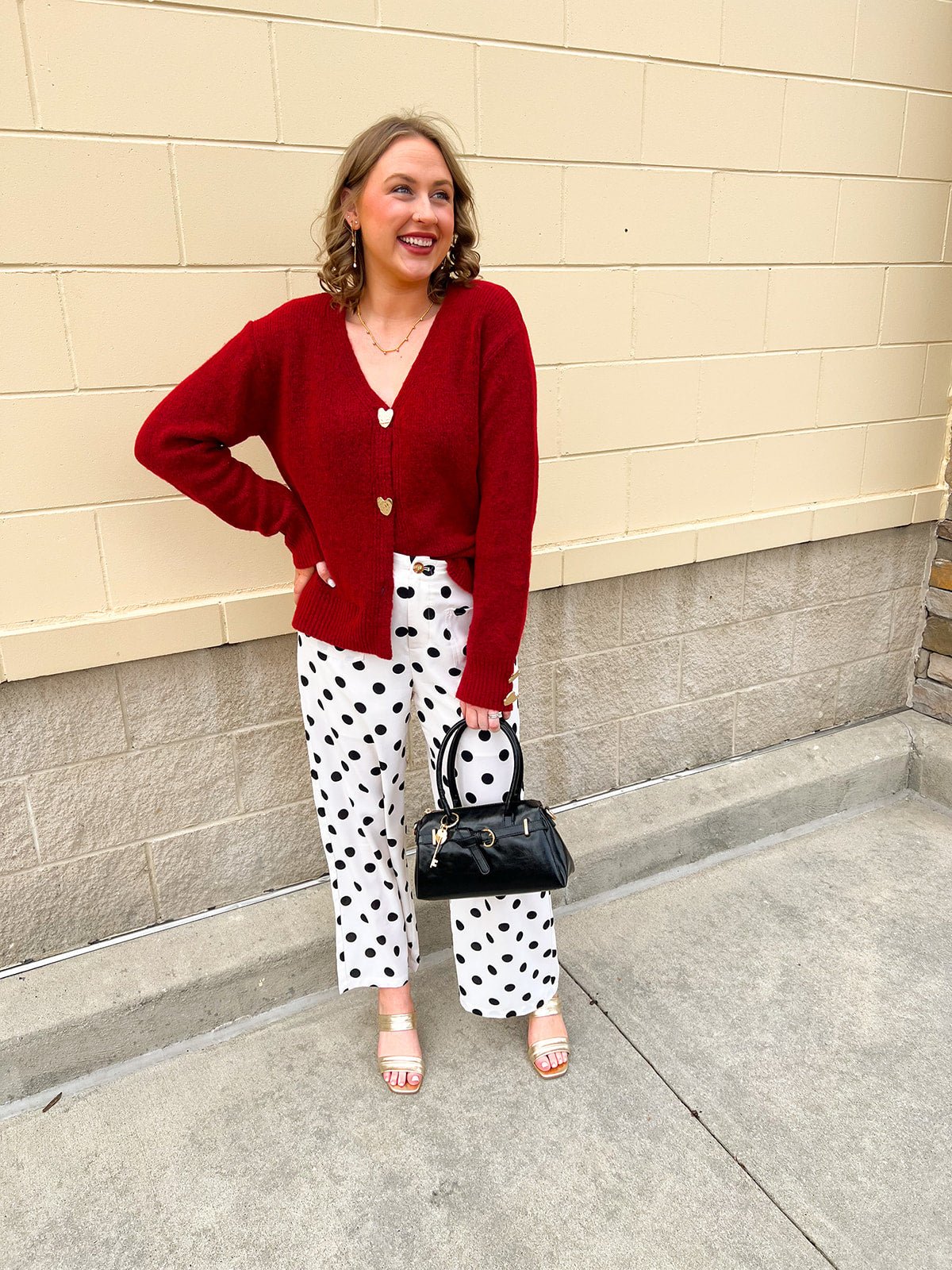 Parisian Poise Polka Dot Pants - The Pink Pineapple 850