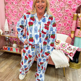 Pastel Bloom Fleece - Lined Slippers - The Pink Pineapple 850