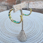Pastel Dreams Gold Hoops - The Pink Pineapple 850