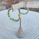 Pastel Dreams Gold Hoops - The Pink Pineapple 850