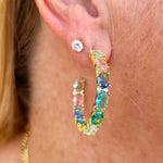 Pastel Dreams Gold Hoops - The Pink Pineapple 850