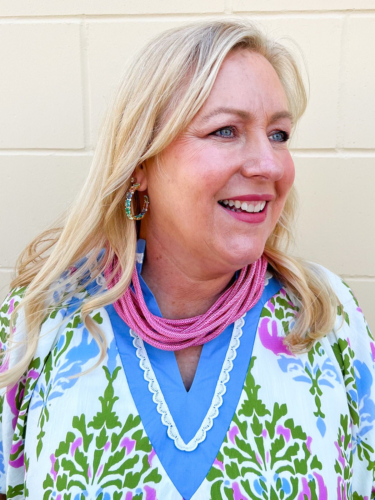 Pastel Dreams Gold Hoops - The Pink Pineapple 850