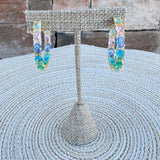 Pastel Dreams Gold Hoops - The Pink Pineapple 850