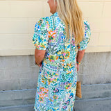 Pastel Garden Midi Dress - The Pink Pineapple 850