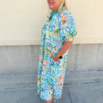 Pastel Garden Midi Dress - The Pink Pineapple 850