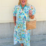 Pastel Garden Midi Dress - The Pink Pineapple 850