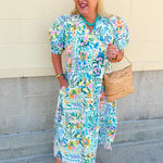 Pastel Garden Midi Dress - The Pink Pineapple 850