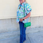 Pastel Garden Smocked Blouse - The Pink Pineapple 850