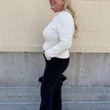 Pearl Grace Ribbed Knit Top - The Pink Pineapple 850