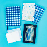 Pen Set - Motivational - Asst Blues - 5 Piece Set - The Pink Pineapple 850