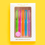 Pen Set - Teacher Appreciation - 5 Piece Set - The Pink Pineapple 850