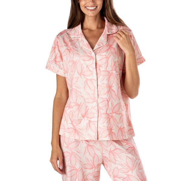 Petal Pusher Lounge Top - The Pink Pineapple 850