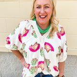 Petals & Breeze Blouse - The Pink Pineapple 850
