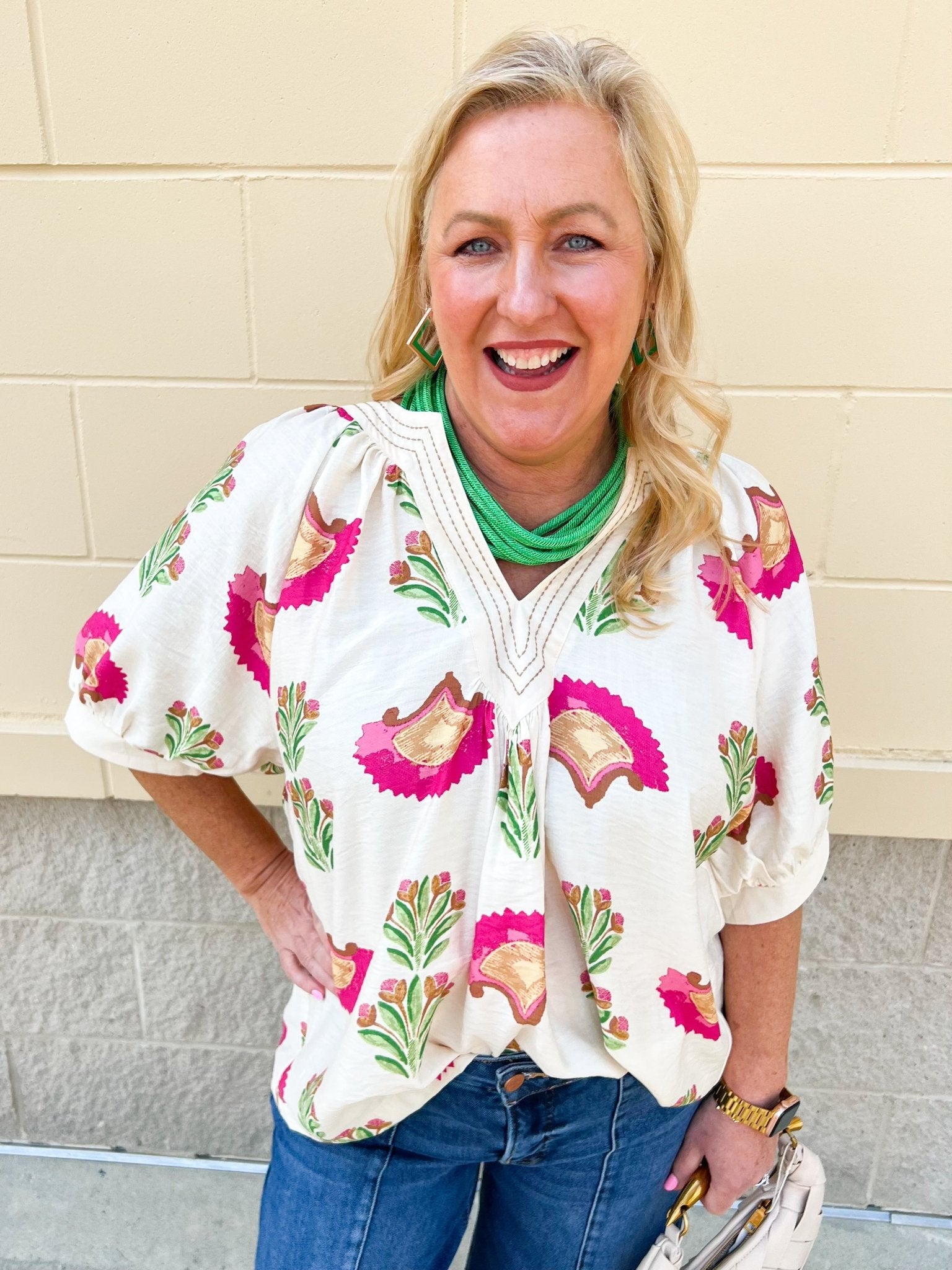 Petals & Breeze Blouse - The Pink Pineapple 850