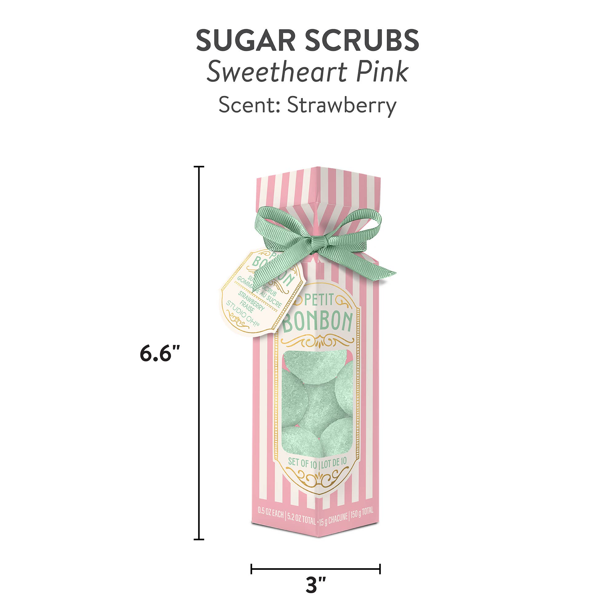 [Petit Bon Bon] Sweetheart Pink Sugar Scrub - The Pink Pineapple 850
