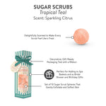 [Petit Bon Bon] Tropical Teal Sugar Scrub - The Pink Pineapple 850