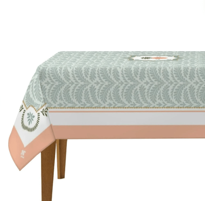 Pineapple Palm Mahjong Tablecloth - The Pink Pineapple 850