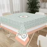 Pineapple Palm Mahjong Tablecloth - The Pink Pineapple 850
