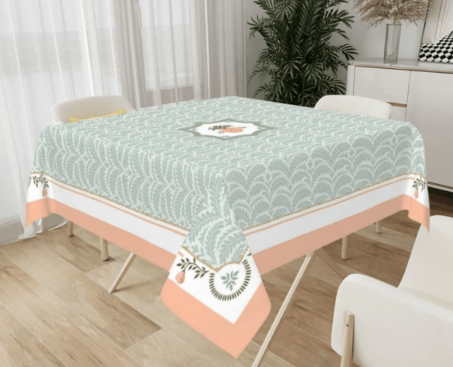 Pineapple Palm Mahjong Tablecloth - The Pink Pineapple 850