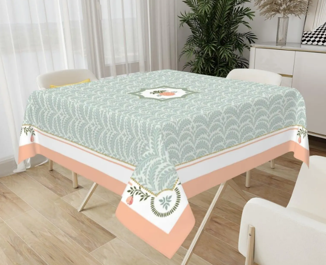 Elevate your table with the Pineapple Palm tablecloth.