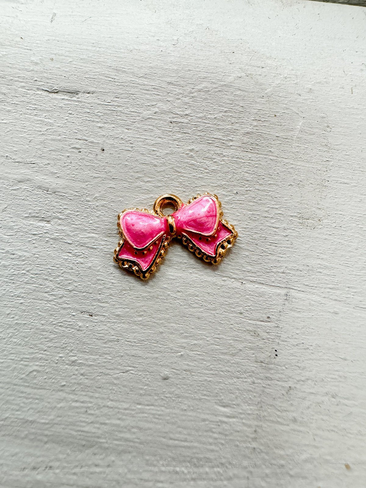 Pink Bow Charm - The Pink Pineapple 850