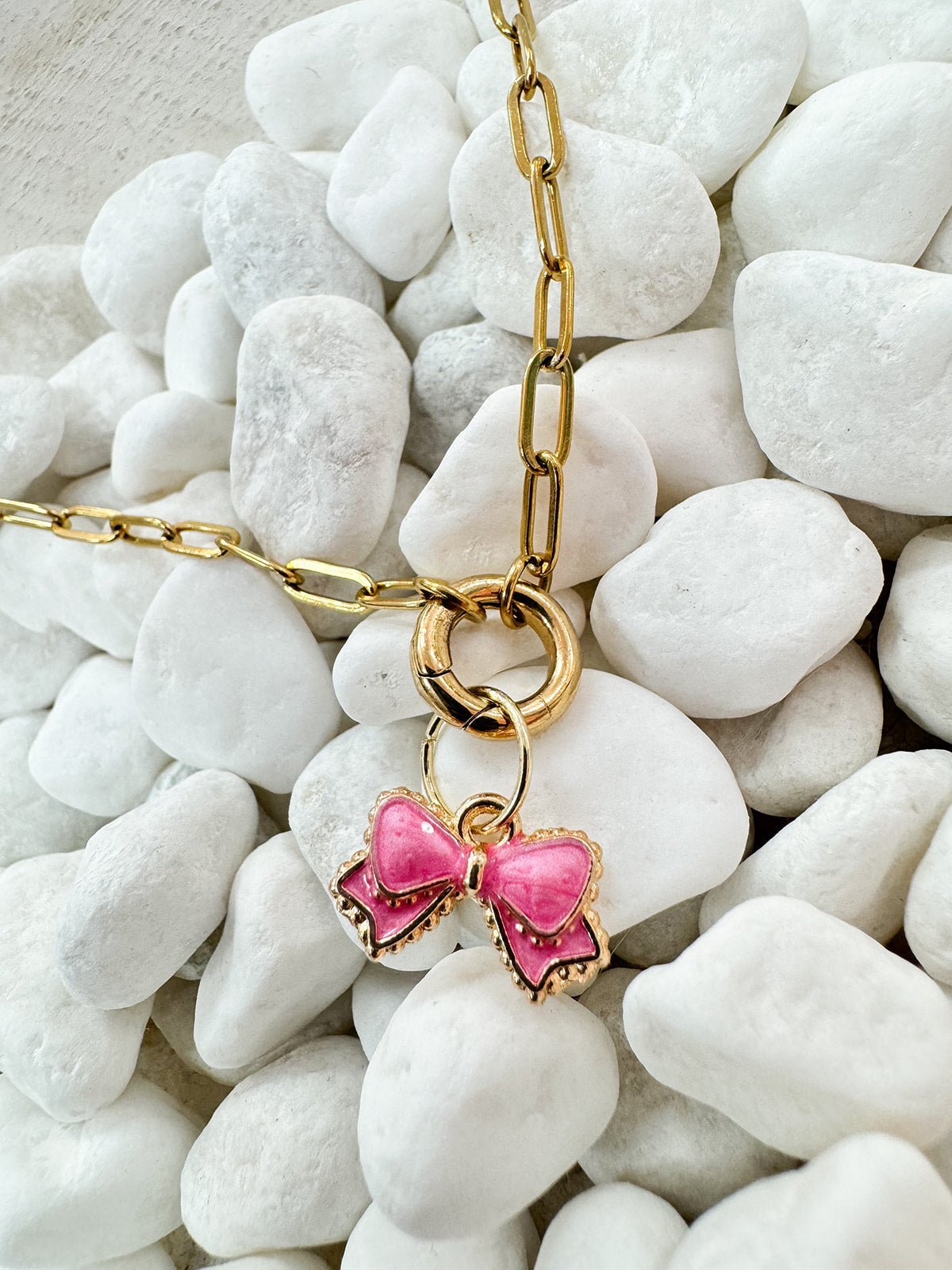 Pink Bow Charm - The Pink Pineapple 850