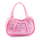Pink Checker Chewy Vuiton Small Handbag Toy - The Pink Pineapple 850