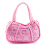 Pink Checker Chewy Vuiton Small Handbag Toy - The Pink Pineapple 850