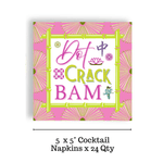 Pink Green Psychedelic Mahjong Cocktail Napkins - The Pink Pineapple 850