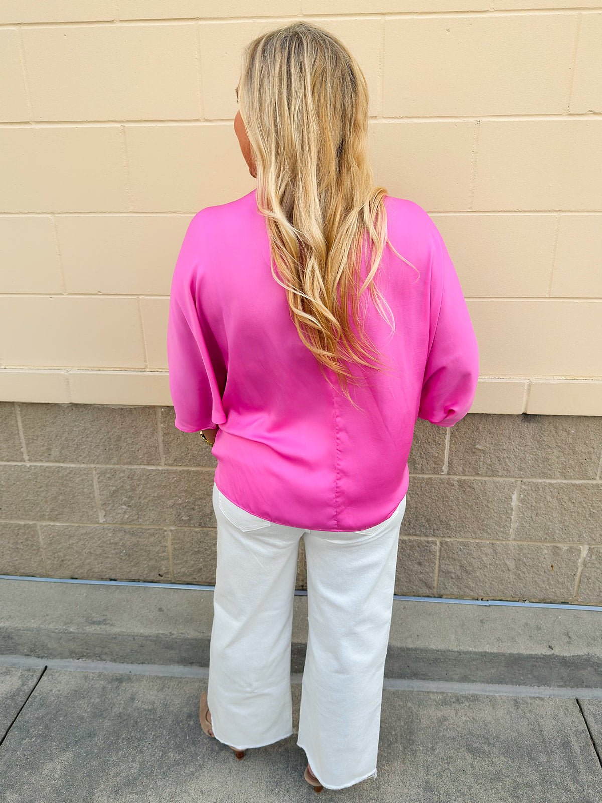 Pink Lemonade Dolman Sleeve Top - The Pink Pineapple 850