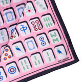 Pink & Lucky Tiles Square Scarf - The Pink Pineapple 850
