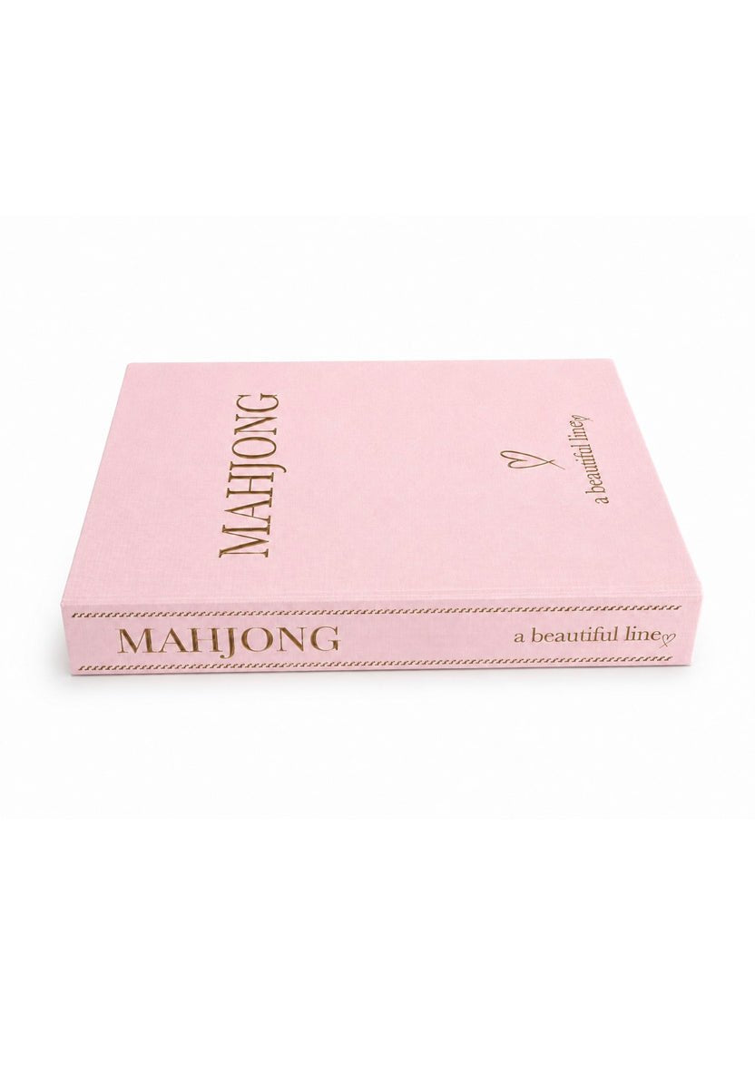 Pink Mahjong Coffee Table Book Tile Storage - The Pink Pineapple 850
