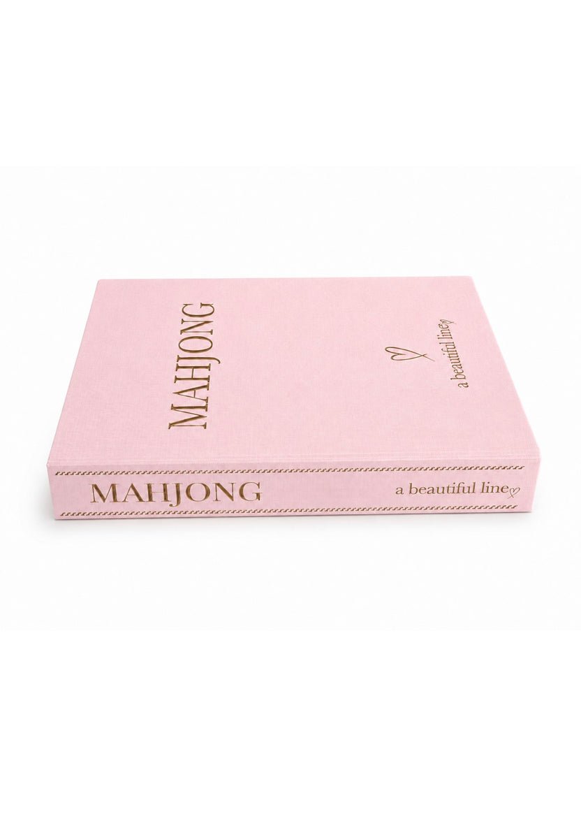 Pink Mahjong Coffee Table Book Tile Storage - The Pink Pineapple 850