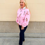 Pink Nutcracker Cheer Crew Sweatshirt - The Pink Pineapple 850