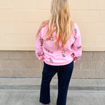 Pink Nutcracker Cheer Crew Sweatshirt - The Pink Pineapple 850